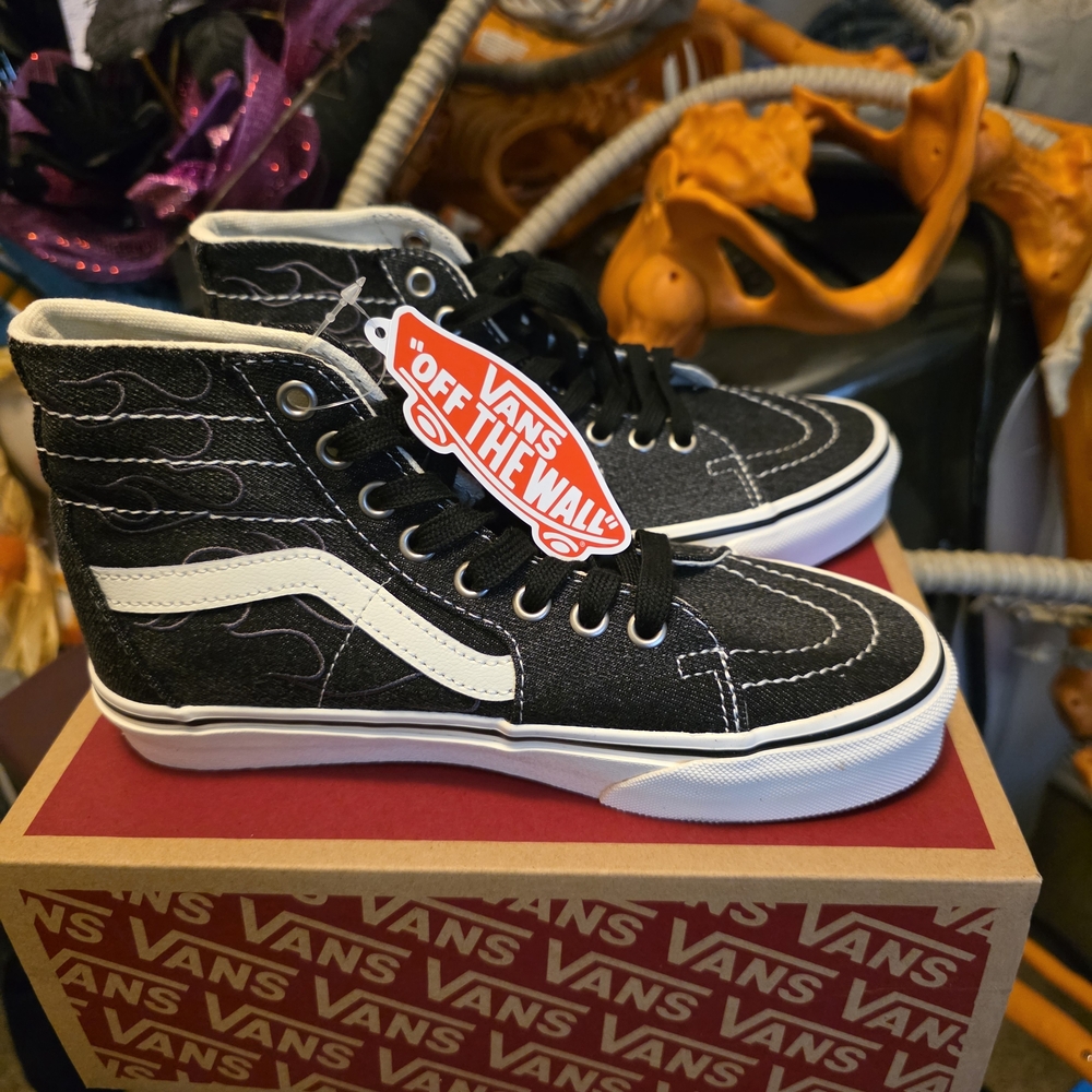 Vans Kids High-Top Sneakers - Black and White